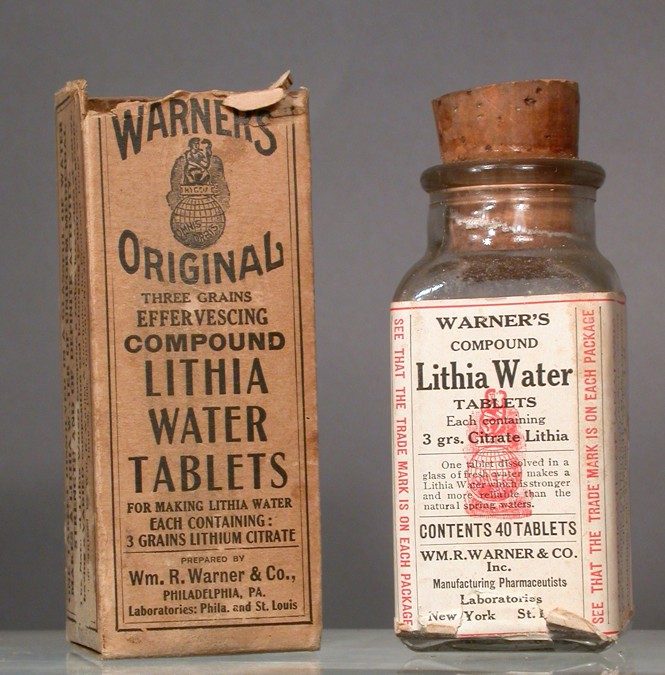 Photograph of lithia water tablets 